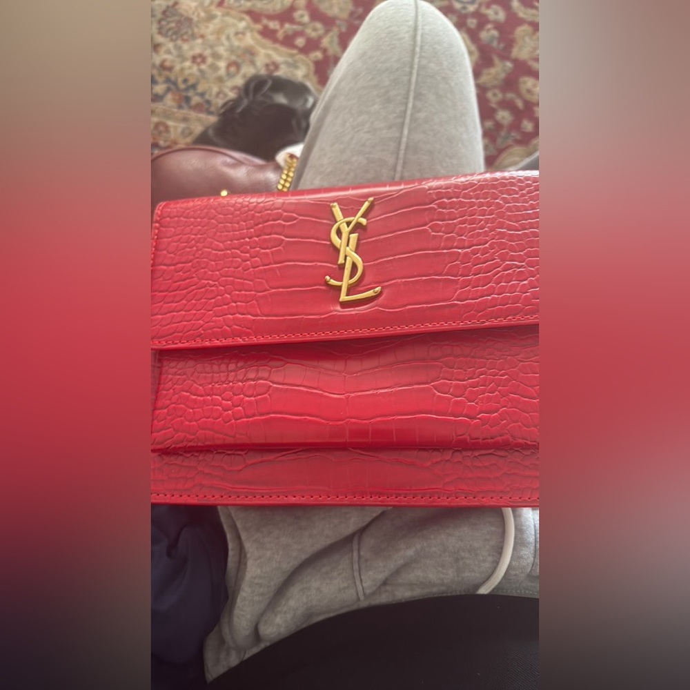 YSL Alligator Clutch Bag